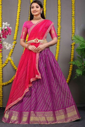 Lehenga Saree at Best Price in Ahmedabad, Gujarat | S. Dev Fashions Private  Limited