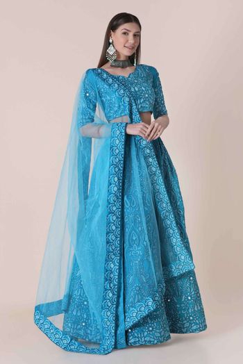 Silk Embroidery Lehenga Choli LD5642752