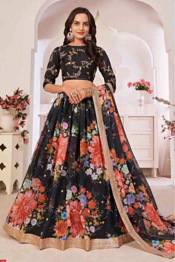 Buy Black Net Color Lehenga Choli ,designer Girls Lehenga Choli ,readymade  Ethnic Wear Kids Lehenga, Festive Wear Online in India - Etsy