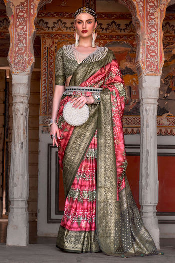 Silk Printed Sarees SR01352192