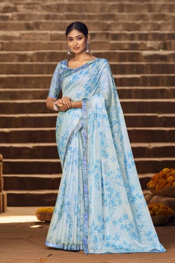 Wine Silk Designer Party wear Foil Printed Saree with Border - Wholesale  Saree Catalogues Online - Karishma Prints