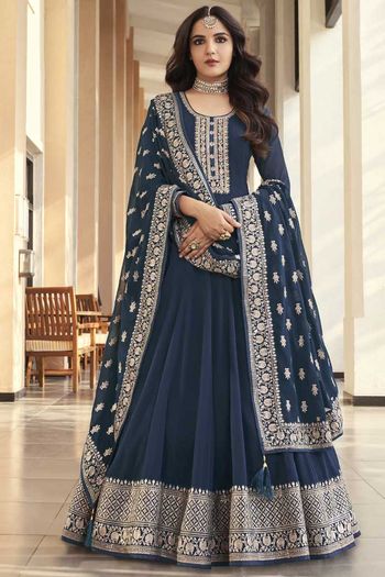 Georgette Embroidery Anarkali Suit  SM05540288