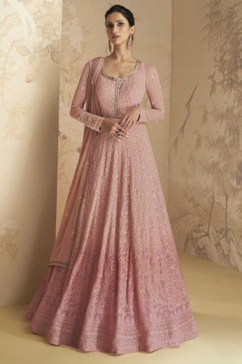 Georgette Embroidery Party Wear Anarkali Salwar Kameez   SM05540244