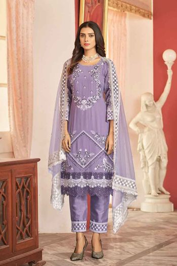 Shop Designer Pant Style Salwar Suits Online at Ninecolours