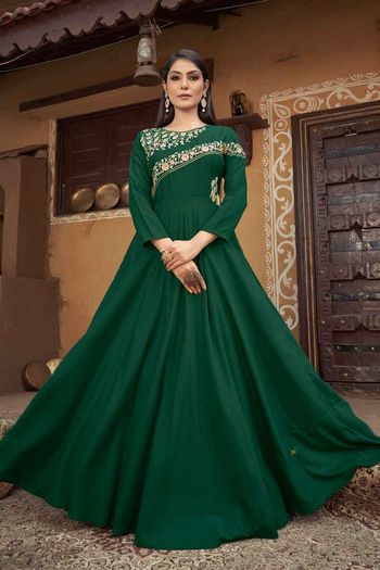 Embroidered Red And Green Zarqash 3028 Pakistani Georgette Dress Material  With Heavy Stone Work, Unstitched at Rs 1075 in Hyderabad