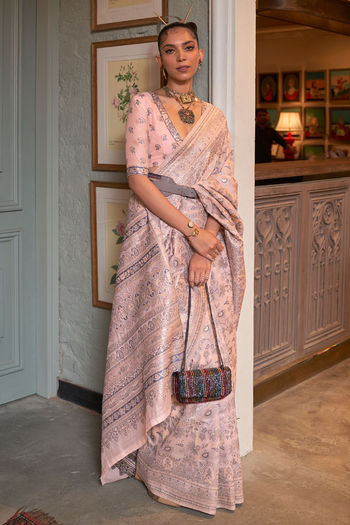 Jacquard Woven Kashmiri Modal Silk Saree With Blouse Sr01352977