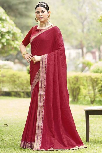 Konak Silk Saree With Banarasi Silk Blouse SR05540386 