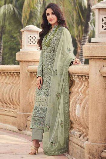 Minakari Jacquard With Embroidery Work Dupatta Salwar Kameez Sm01352734