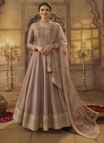 Prachi Desai Dola Silk Embroidery Anarkali Semistitched Suit Sm04451054