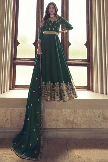 Premium Silk Embroidery Readymade Suit