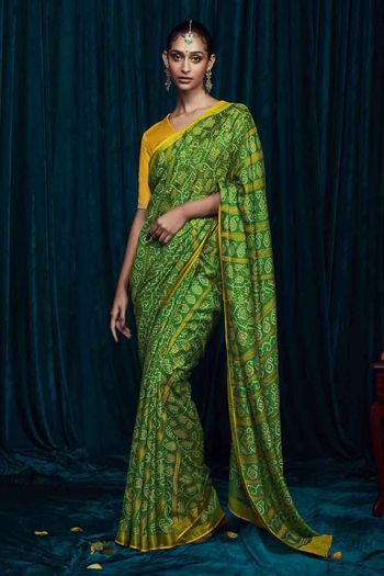 Printed Saree With Embroidery Blouse Brasso Saree With Blouse Sr01352693