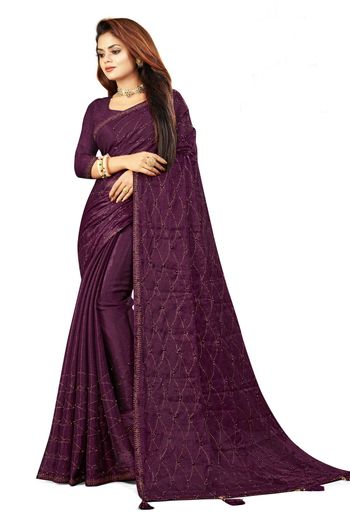 Black Night Sky Sitara Saree – Rang Riwaaz