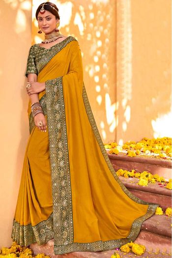 Vichitra Silk Party Wear Saree