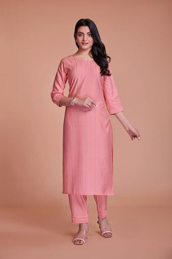 Viscose Plain Fully-Stitched Kurti Kr05730032