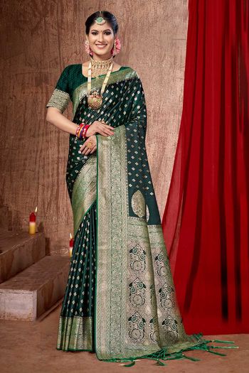 Banarasi Silk Saree with Woven work SR054113598