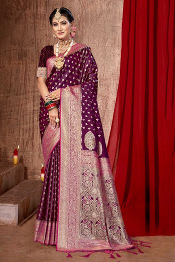 Banarasi Silk Saree with Woven work SR054113595