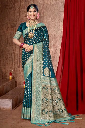 Banarasi Silk Saree with Woven work SR054113596