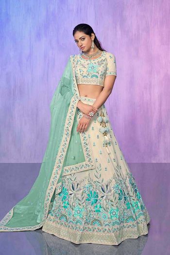 Georgette Lehenga with Heavy Embroidery work LD054113561