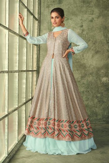 Georgette Suit with Heavy Embroidery work SM054113673