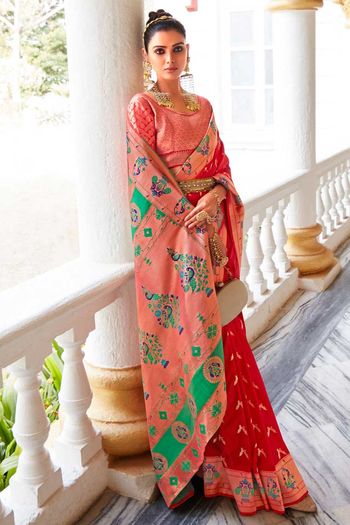 Silk Sarees : Rama heavy sana silk jacquard weaving work ...