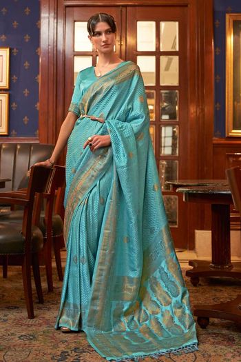 Pure Satin Silk Saree with Woven work SR01353295