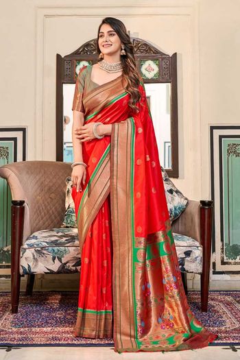 Kiya Paithani Silk By Rajpath Peshwai Paithani Silk Designer Saree Catalog  - The Ethnic World