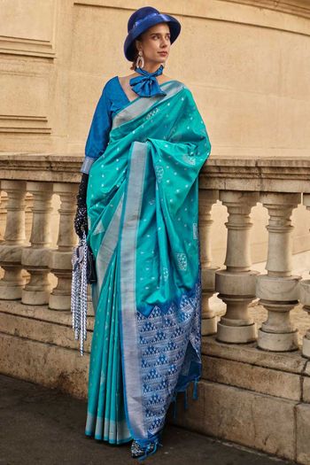 Soft Silk Handloom Sarees With Woven Work SR01353196