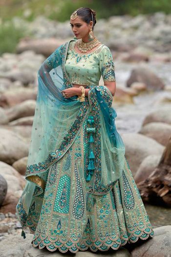 Viscose Silk Lehenga Choli With Heavy Thread Embroidery with Sequince Work LD01353077