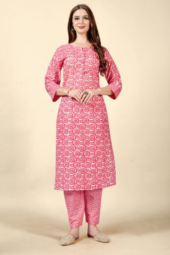 Cotton Printed Salwar Kameez SM054110804