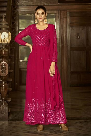 Faux Georgette Embroidery Salwar Kameez SM054111558