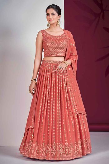 Georgette Embroidery Lehenga Choli LD054111133