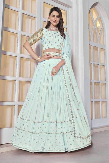 Georgette Embroidery Lehenga Choli LD054112226