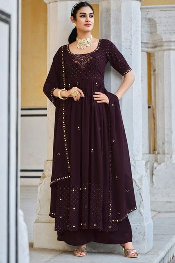 Georgette Embroidery Salwar Kameez SM054111543