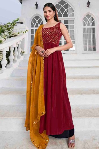 Georgette Embroidery Salwar Kameez SM054111487