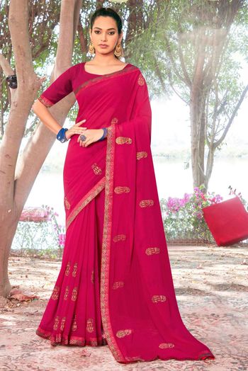 Georgette Embroidery Sarees SR054111502