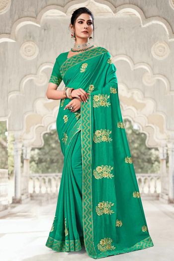 Georgette Embroidery Sarees SR054111514