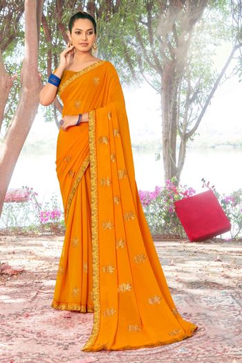 Georgette Embroidery Sarees SR054111499