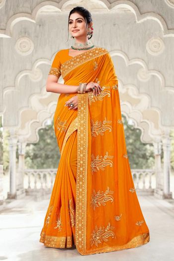 Georgette Embroidery Sarees SR054111516