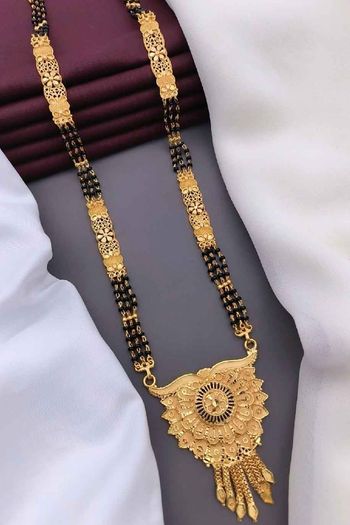 Gold Temple Mangalsutra NS054113034