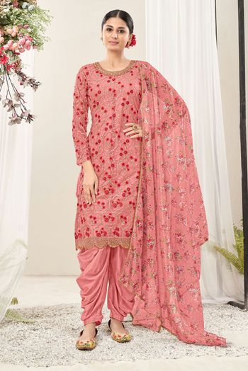 Net Embroidery Salwar Kameez SM054111952