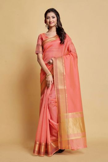 Organza Zari Work Sarees SR054112309