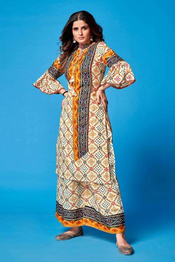 Rayon Printed Salwar Kameez SM054111604