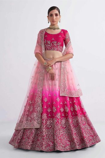 Soft Net Embroidery Lehenga Choli LD054111887