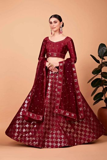 Tabby Silk Embroidery Lehenga Choli LD054111139