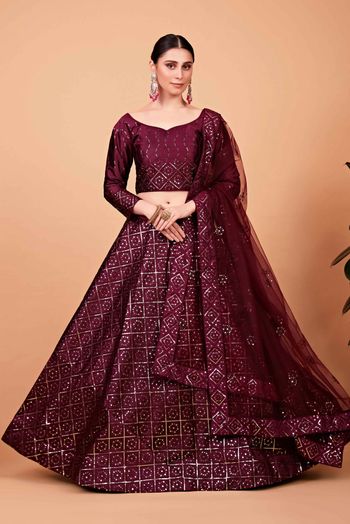 Tabby Silk Embroidery Lehenga Choli LD054111137