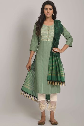 Buy online Embroidered Semi-stitched High-low Suit Set from Suits & Dress  material for Women by Afsana Anarkali for ₹1470 at 66% off