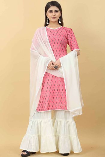 Magic Slub Sunflower Sharara suits - SS1780711