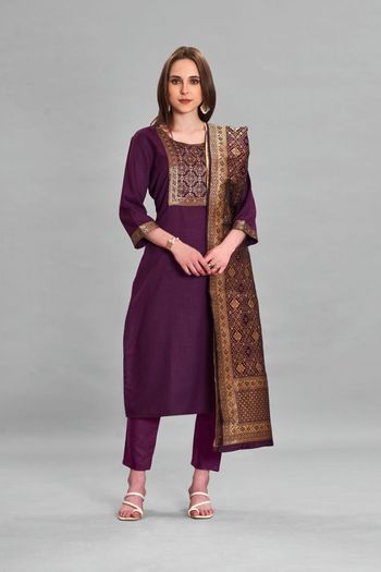 Fancy Salwar Kameez With Patch Work SM05648721