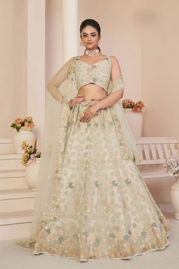 Net Lehenga Choli With Sequence Work LD05648742