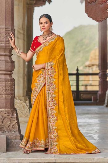 New Latest Design Full Embroidery Work Saree 03 - SareesWala.com